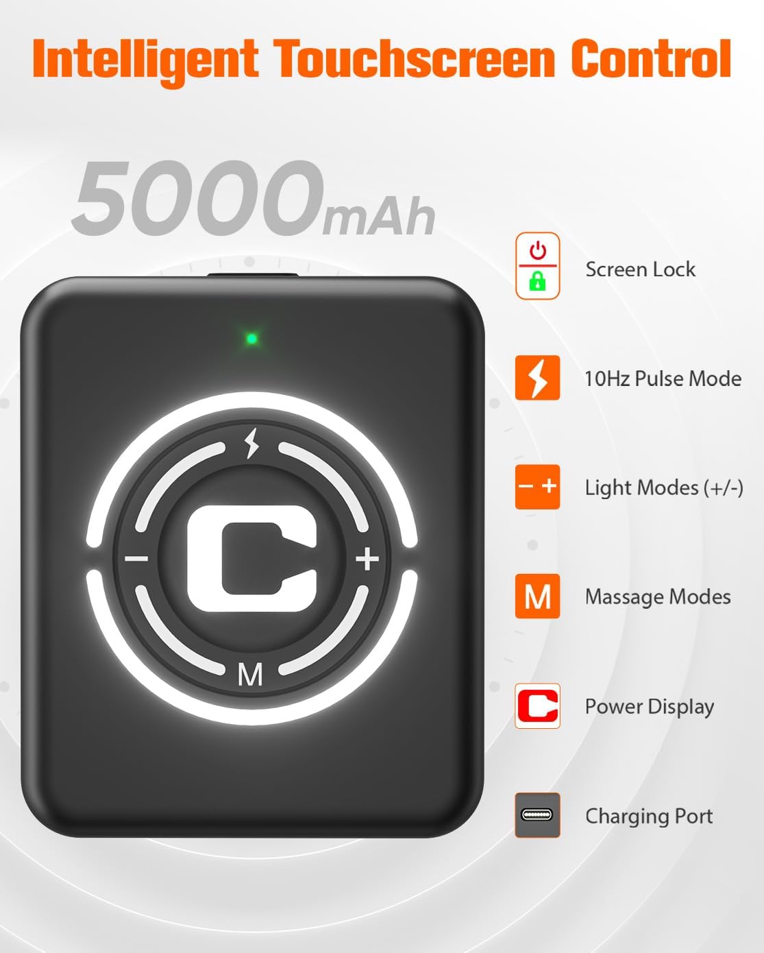 Cordless Knee Support Massager with Multi-Area Vibration and Heat Comfort