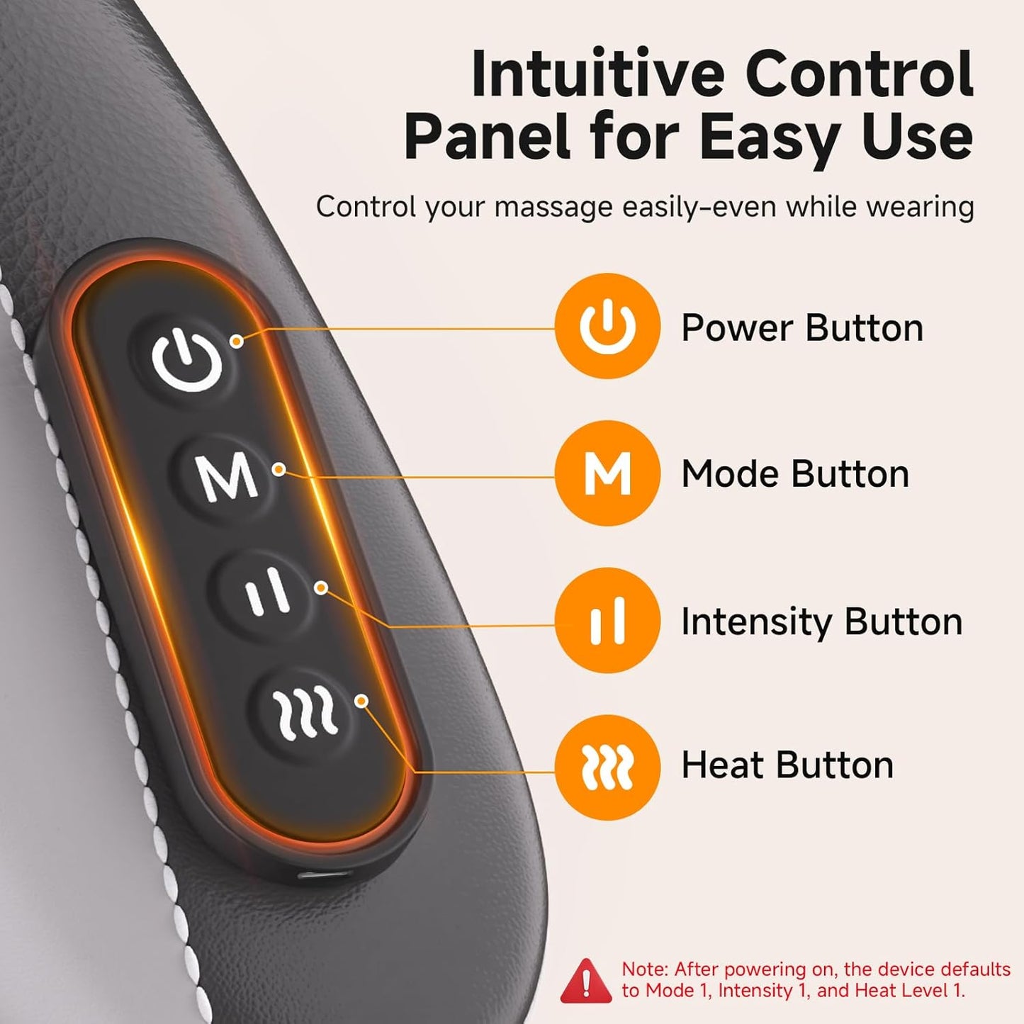 Cordless Neck and Shoulder Massager with 6D Kneading and Gentle Heat Support