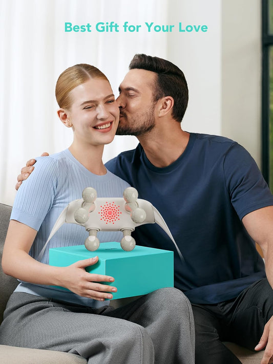 Cordless Neck and Shoulder Massager with Shiatsu-Style Kneading and Heat